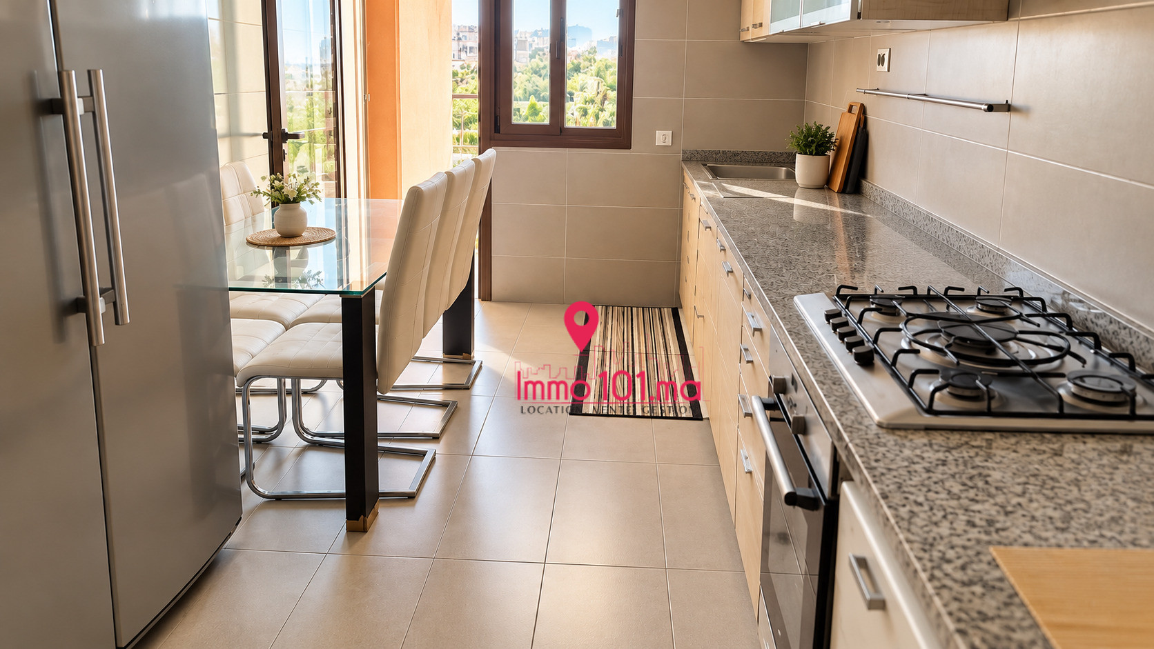 Location appartement meublé à Plage des nations AGLAM2595
